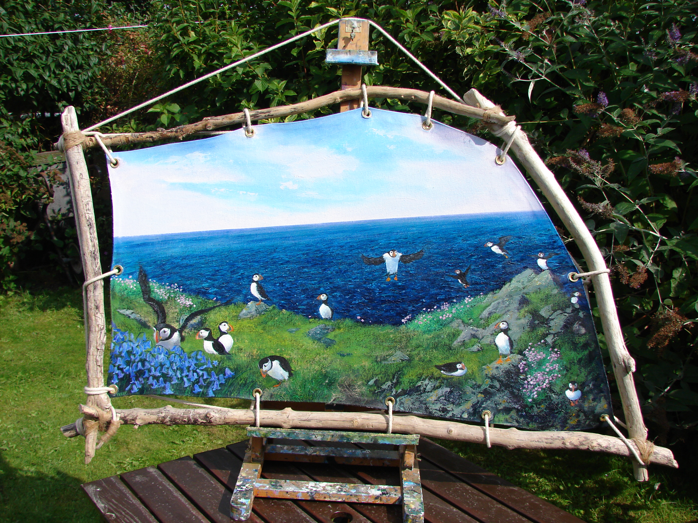 Puffin Sail! by Painter Pete